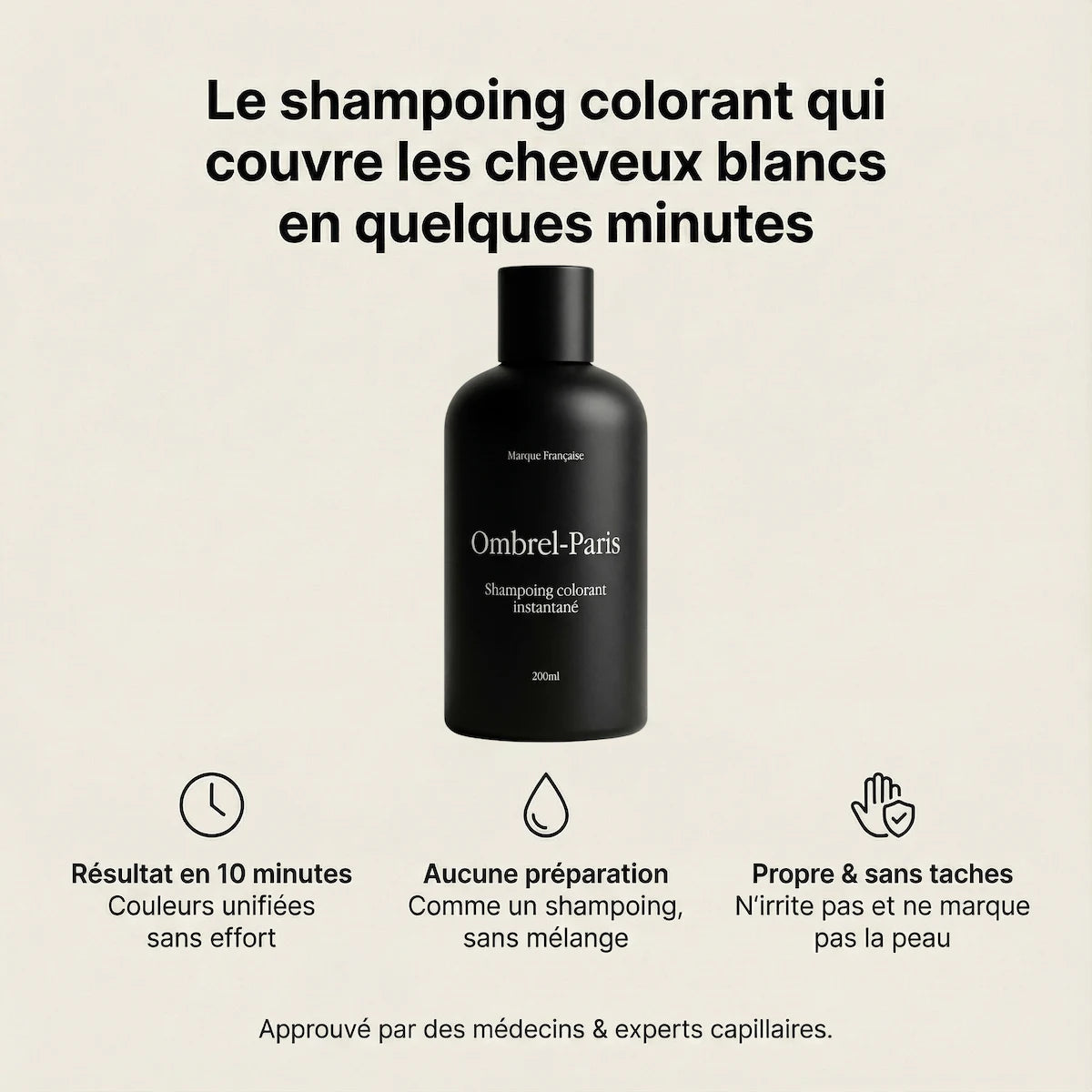 Shampoing colorant instantané Ombrel-Paris
